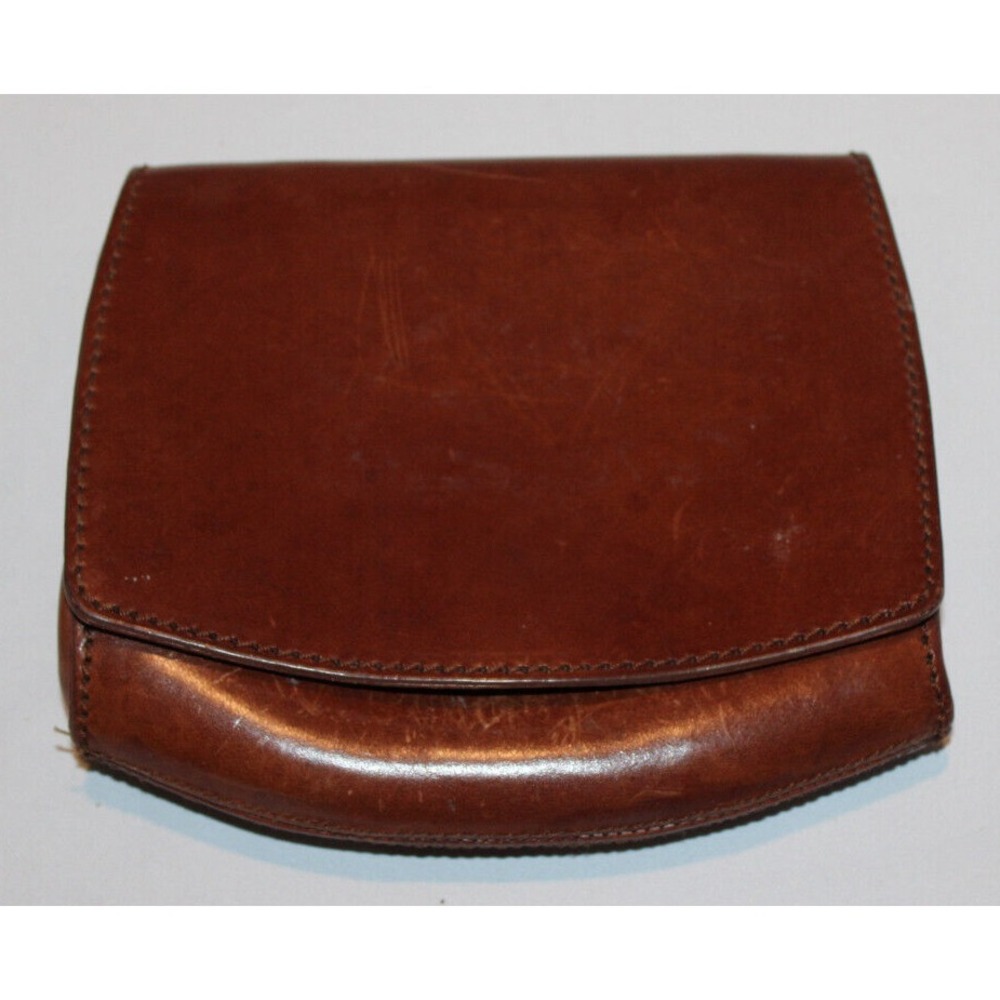 De Vecchi by Hamilton Hodge genuine leather purse Italy brown (no strap)